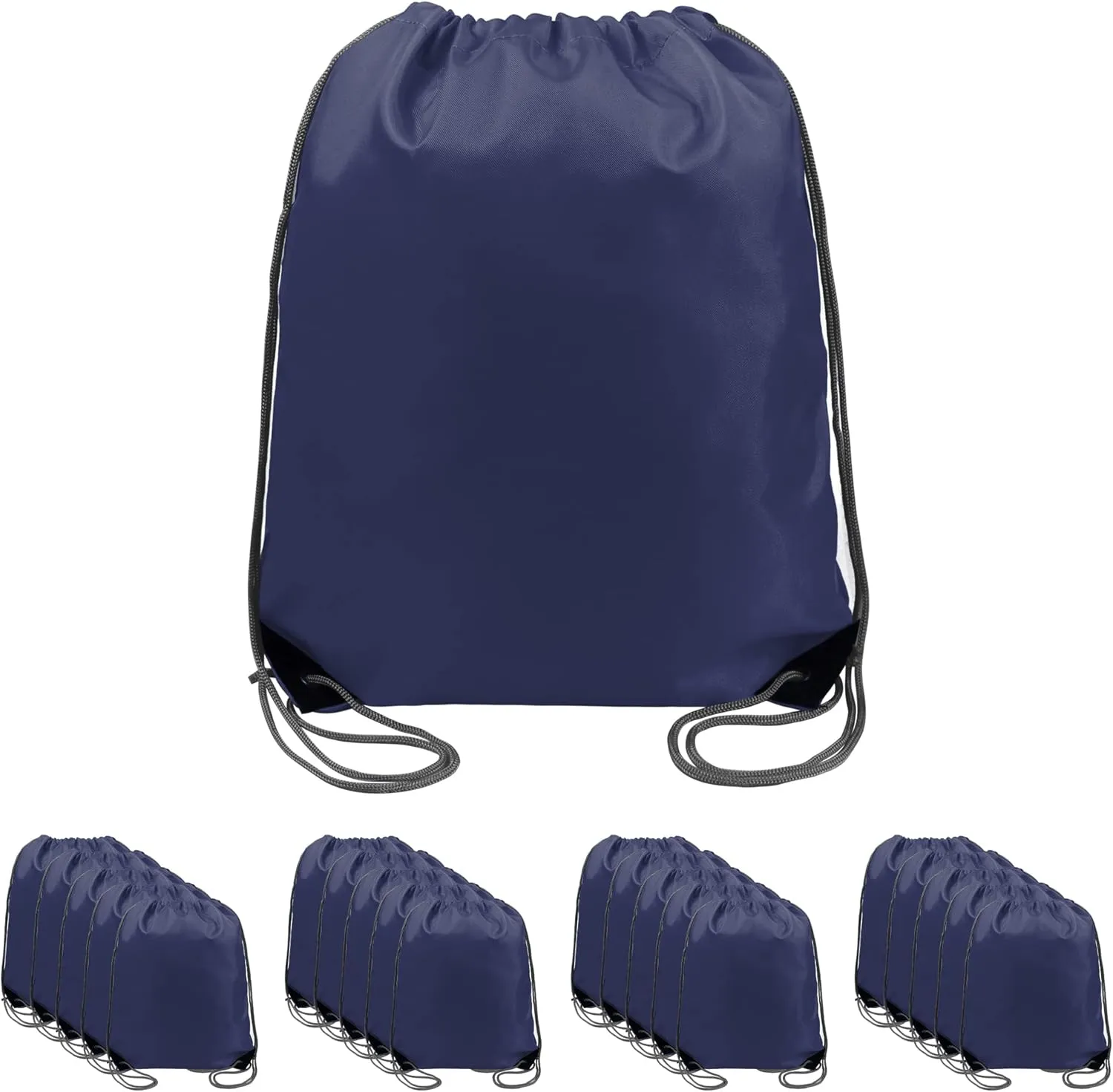 BeeGreen Drawstring Backpack Bags 20,30,50 Packs Reflective String Bags for Gym Sport Trip Cinch Sack DIY for Women Men