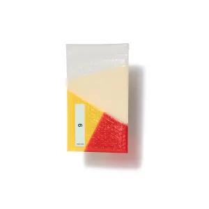 BEIGE MULTI INCH 9 PATCHWORK POUCH