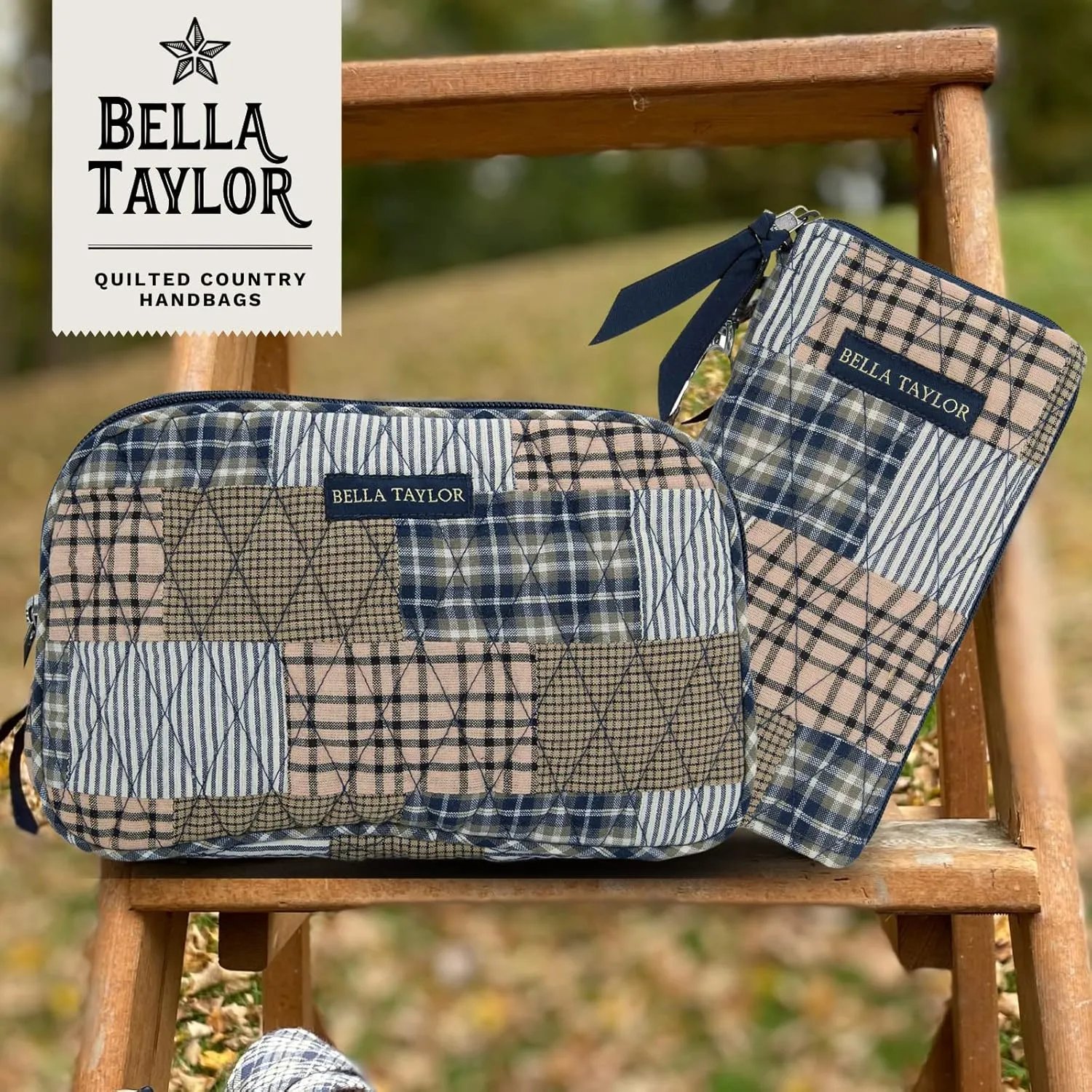 Bella Taylor Claire Crossbody Shoulder Bag, Multicompartment Purse for Women