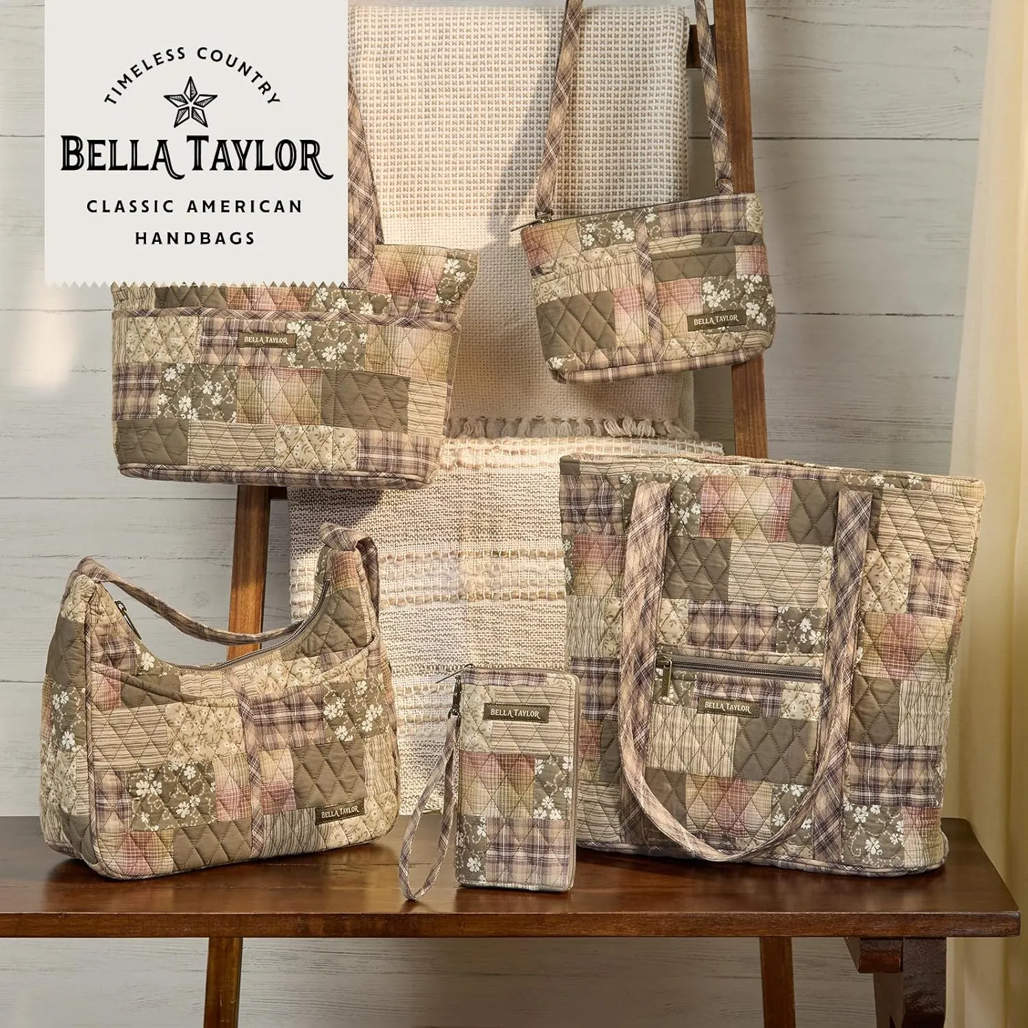 Bella Taylor Hipster Crossbody Purse for Women | Medium Size Shoulder Bag with Adjustable Strap