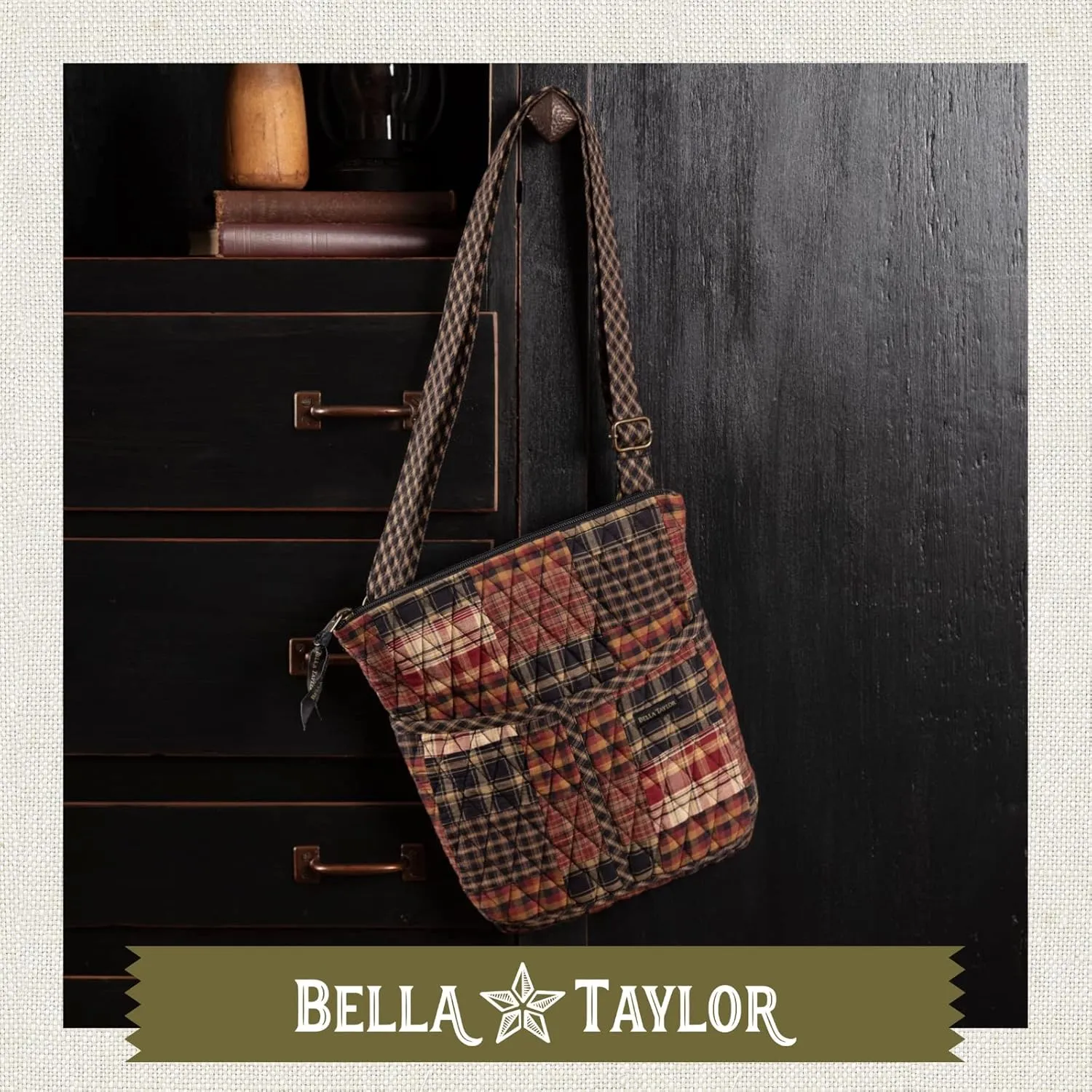 Bella Taylor Hipster Crossbody Purse for Women | Medium Size Shoulder Bag with Adjustable Strap