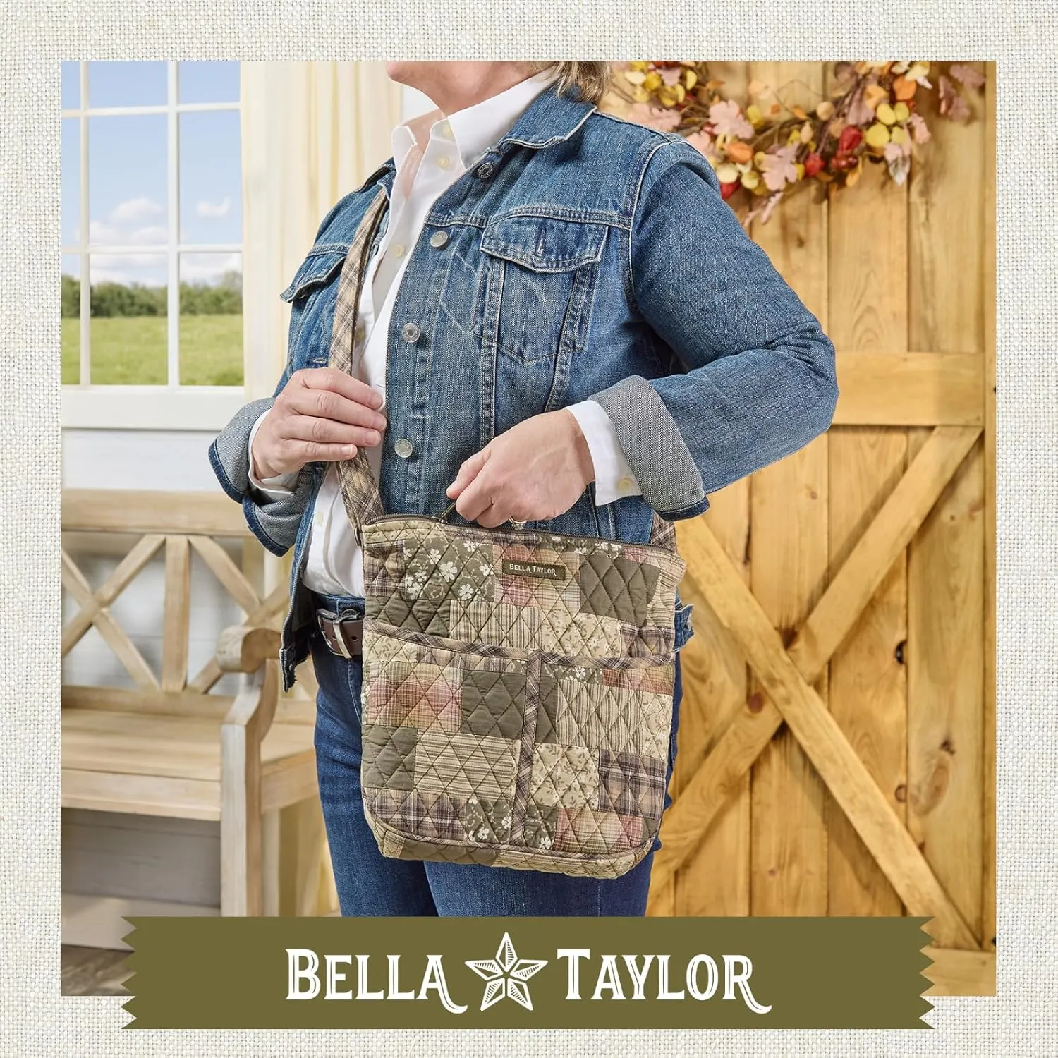 Bella Taylor Hipster Crossbody Purse for Women | Medium Size Shoulder Bag with Adjustable Strap