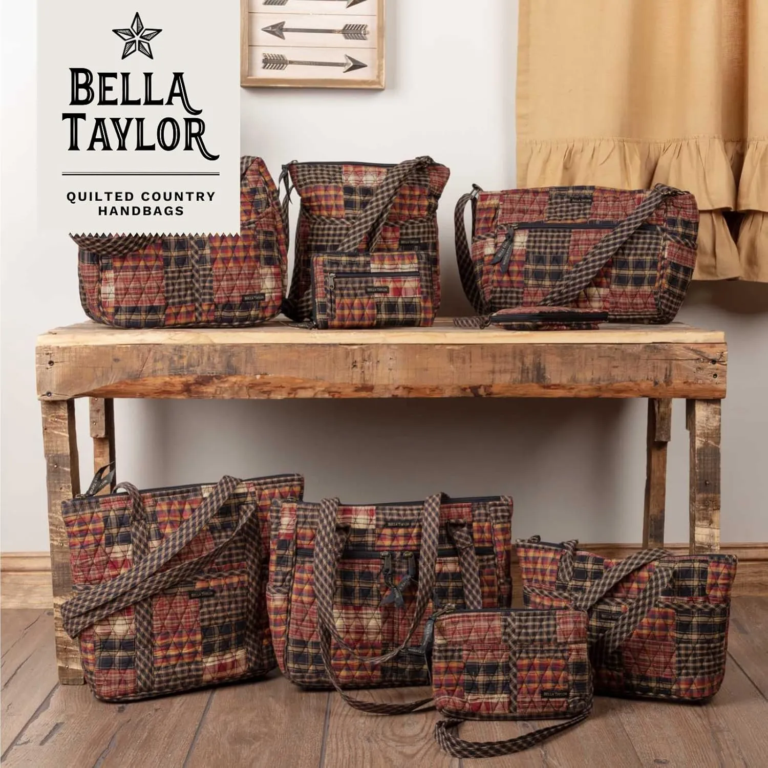 Bella Taylor Hipster Crossbody Purse for Women | Medium Size Shoulder Bag with Adjustable Strap