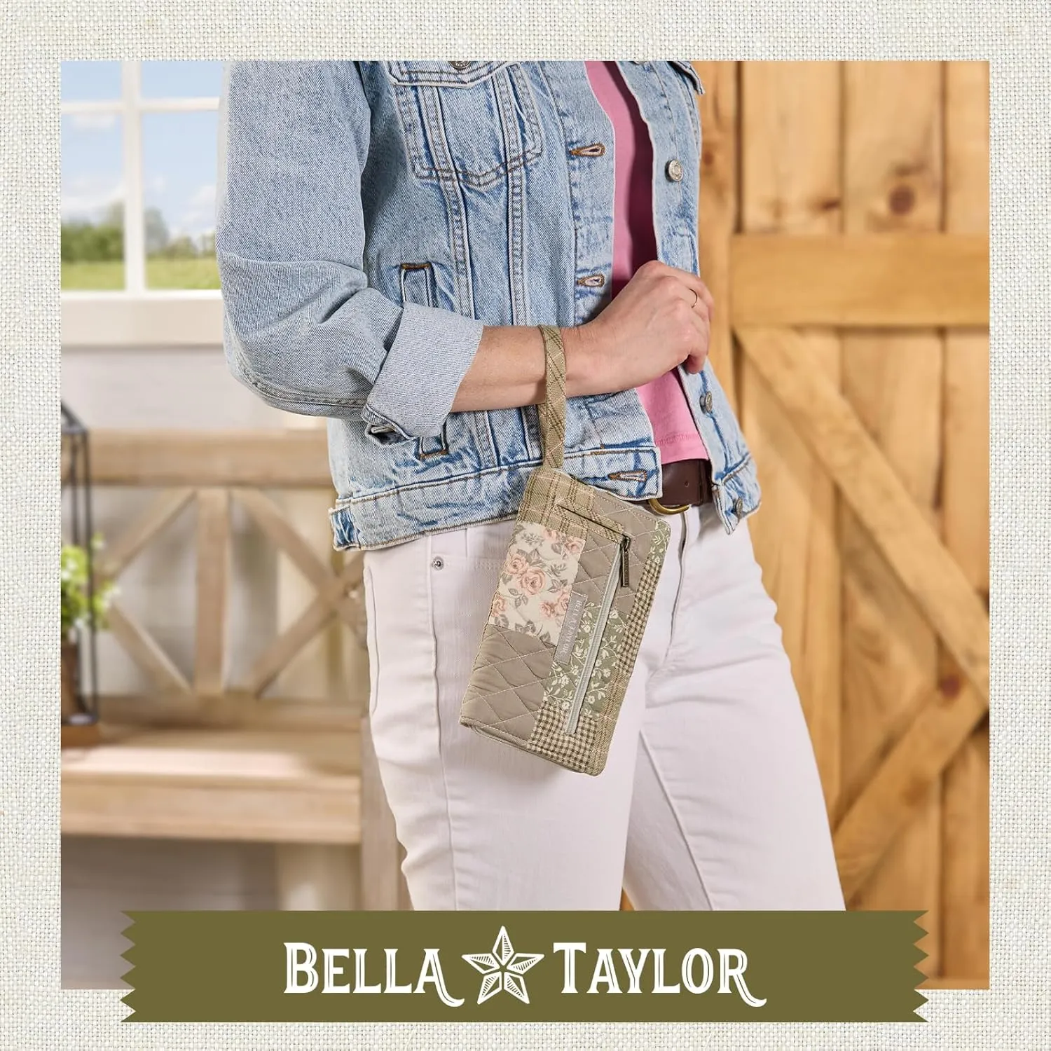 Bella Taylor Wrist Strap Wallet for Women | Multi Card Zip Around Wallet with RFID Protection and Wristlet Strap