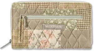 Bella Taylor Wrist Strap Wallet for Women | Multi Card Zip Around Wallet with RFID Protection and Wristlet Strap