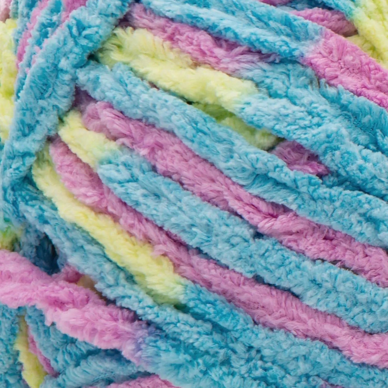 Bernat BABY BLANKET BB Jelly Beans Yarn - 1 Pack of 10.5oz/300g - Polyester - #6 Super Bulky - 220 Yards - Knitting/Crochet