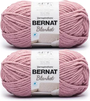 Bernat Blanket - 2 Pack of 220 Yards/10.5 oz Lotus 100% Polyester Yarn