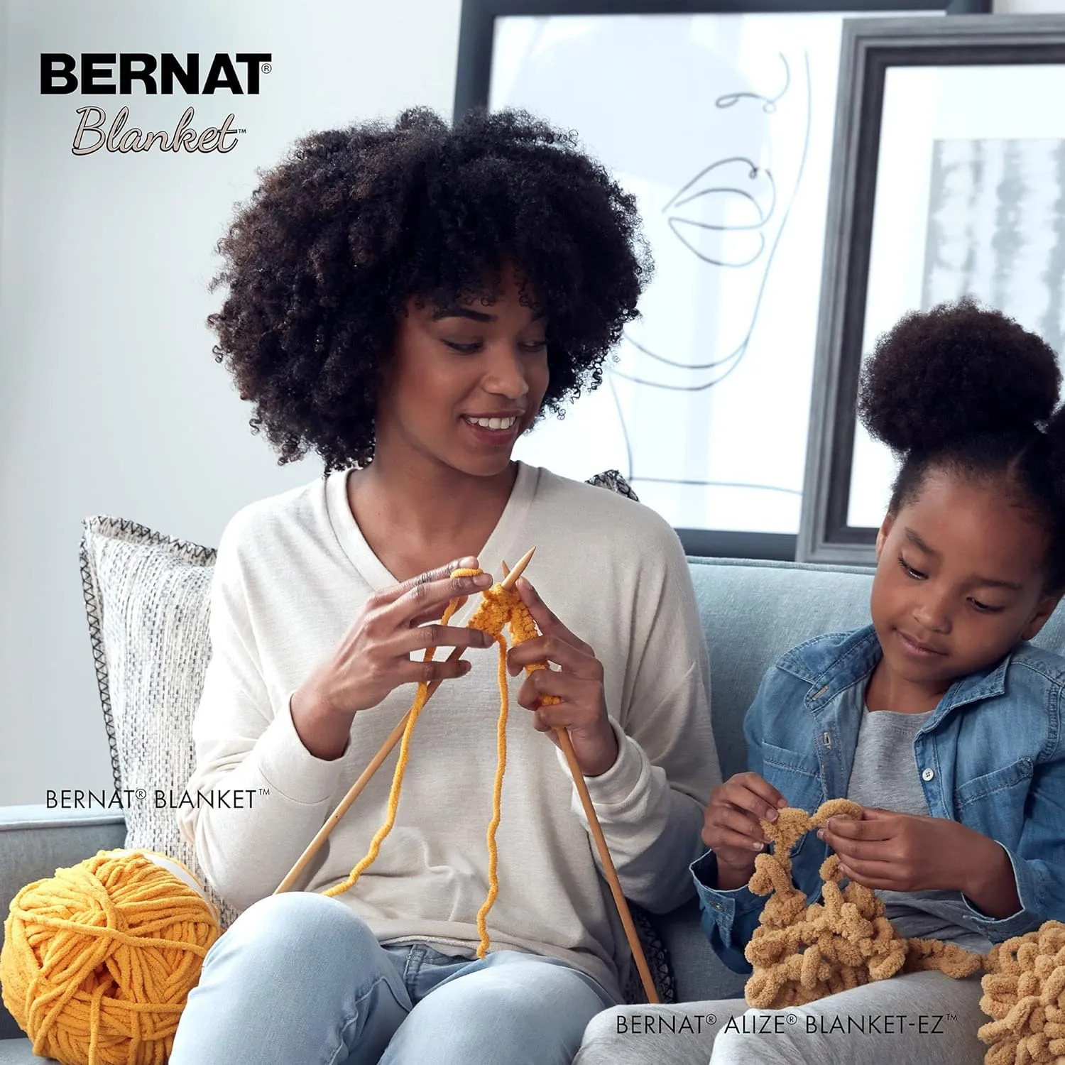 Bernat Blanket Sonoma Yarn - 3 Pack of 150g/5.3oz - Polyester - 6 Super Bulky - 108 Yards - Knitting/Crochet