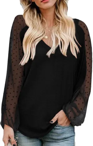 Beyove Boho Tops for Women Long Sleeve Fall Bohemian Casual Loose Fit Shirt Hippie Western Dressy Blouses
