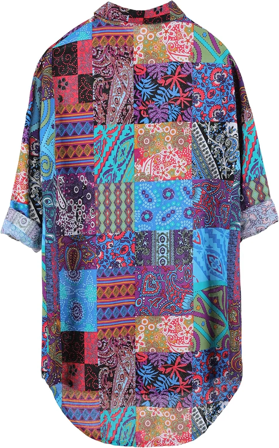 Bianstore Women's Oversized Linen Shirts Blouses Tops Long Sleeve High Low Button Up Shirts