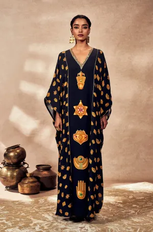 Black Trinkets Kaftan