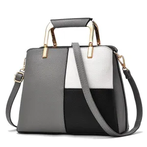 Black/White/Dark Gray Colors Block Patchwork Grab Bag