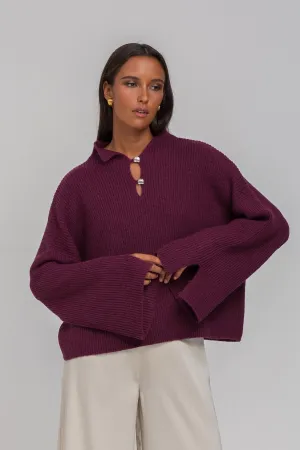 Blak United Allure Sweater - Plum