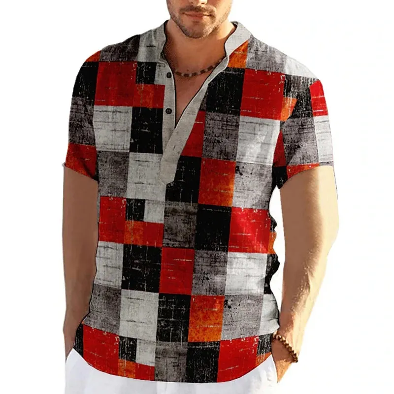Boho Patchwork Print Shirt