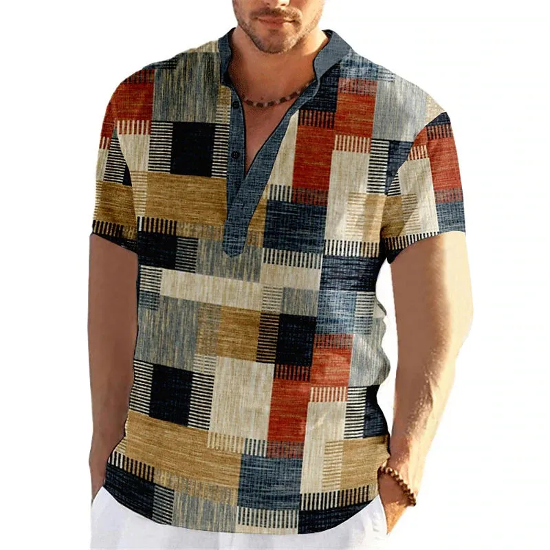 Boho Patchwork Print Shirt
