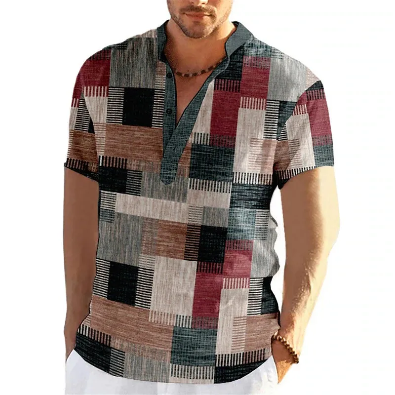 Boho Patchwork Print Shirt