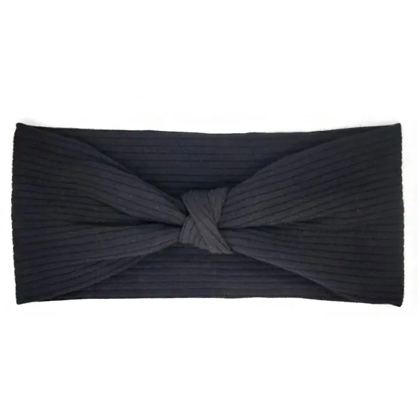 Bon Knotted Wide Knit Turban Headband