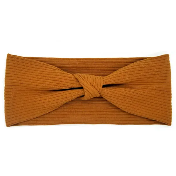 Bon Knotted Wide Knit Turban Headband