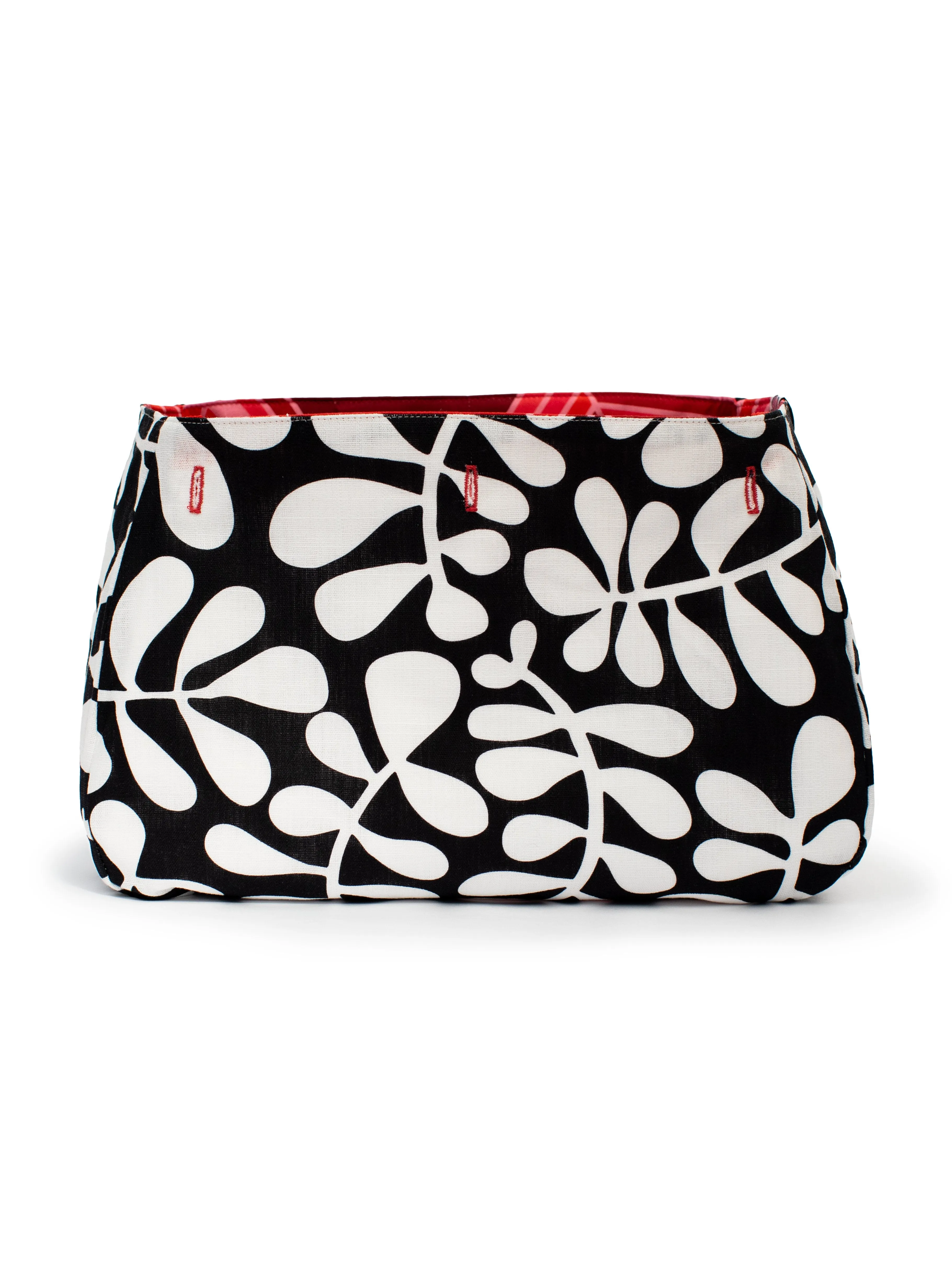 BONNIE cover Honeycomb Red & Fern Black and White