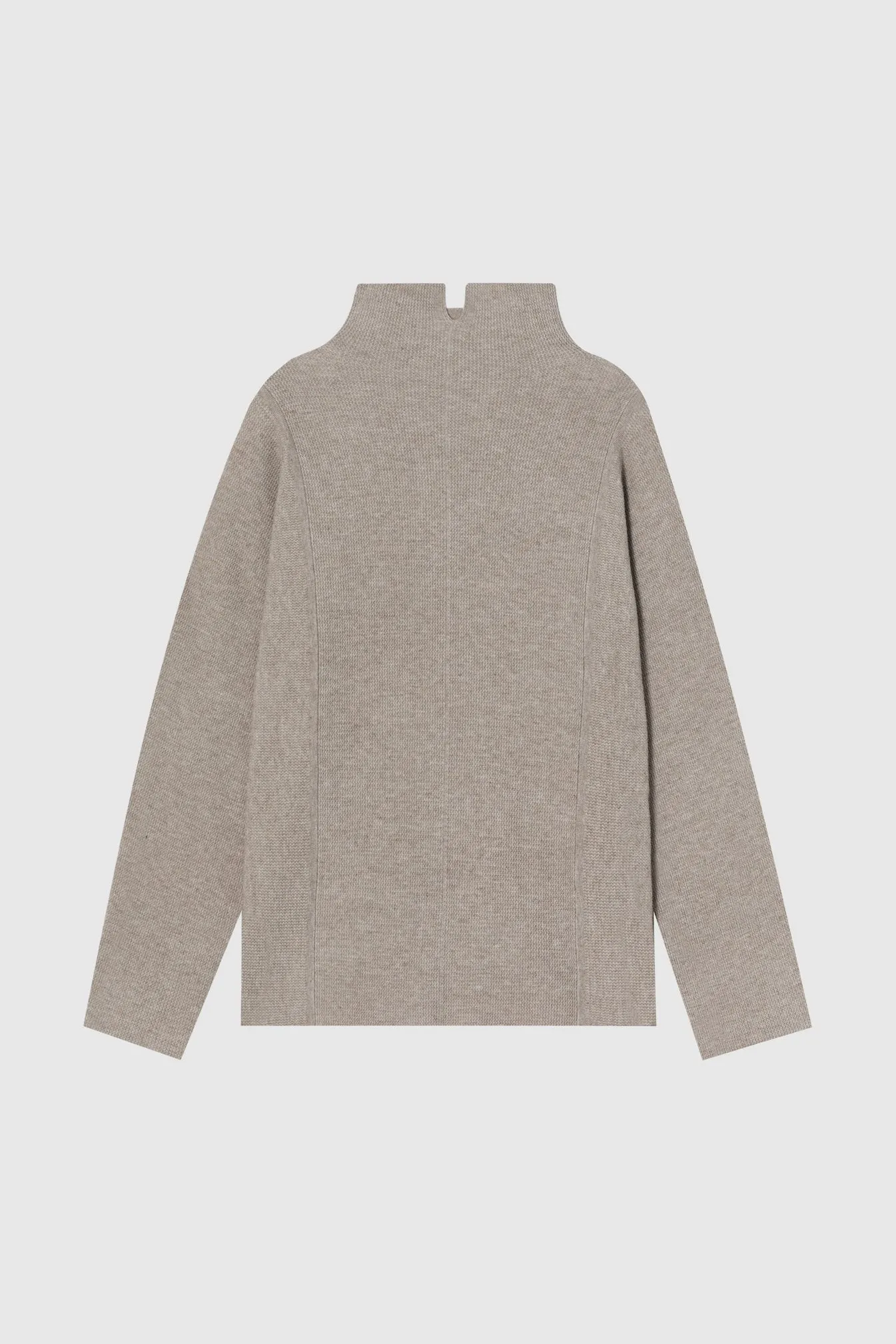 by DOE - Mock-Neck Woven Knit Sweater