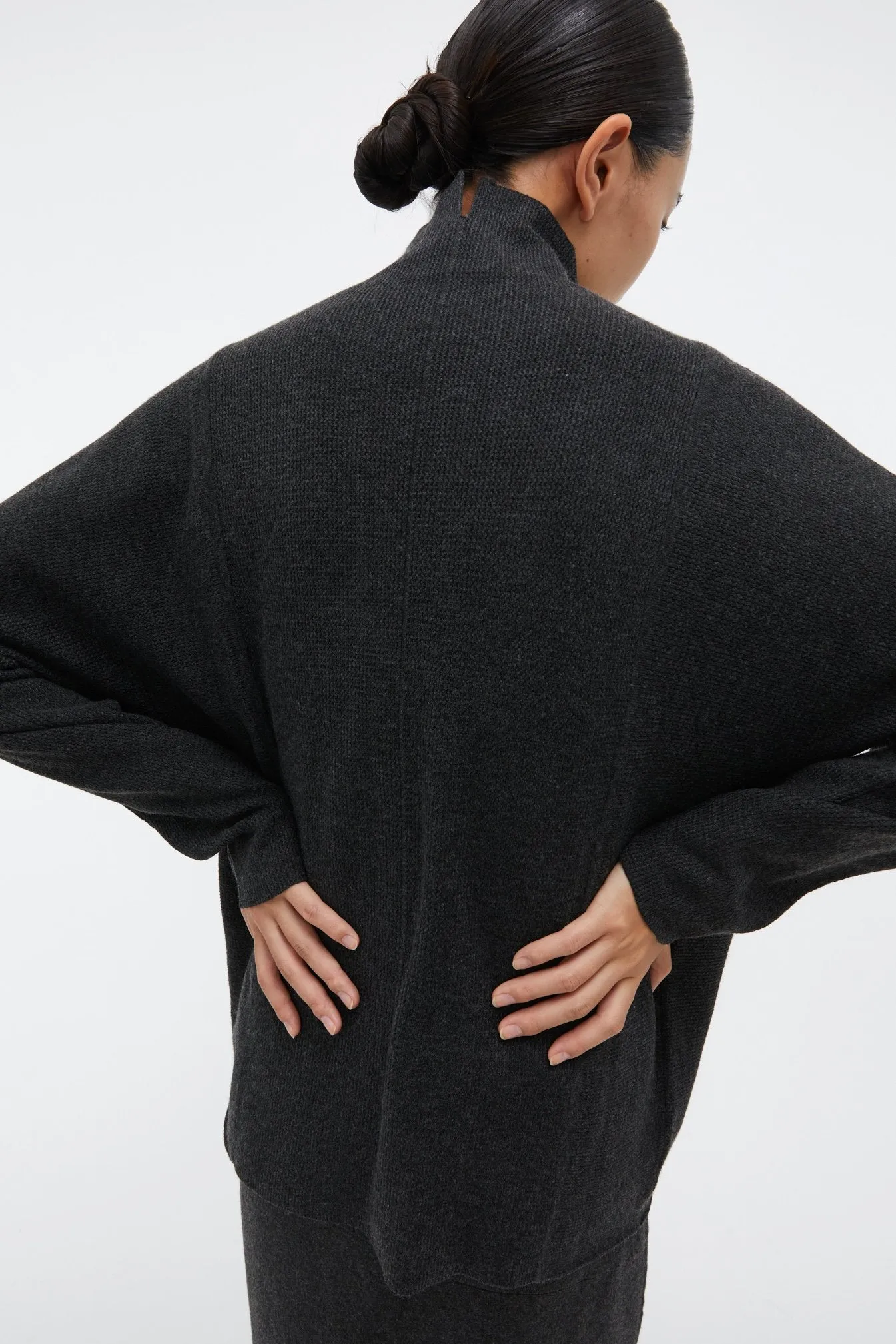 by DOE - Mock-Neck Woven Knit Sweater