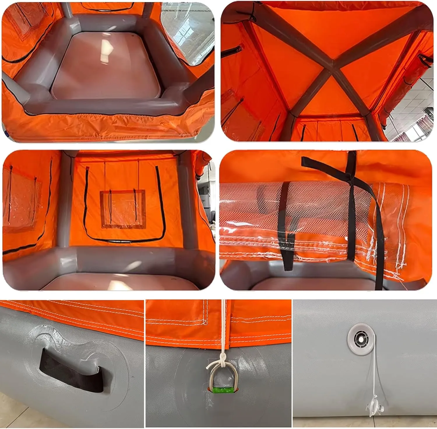 Camping Tent Outdoor Lake Inflatable Floating Tent for Calm Waters Quick Setup Fishing Raft Boat