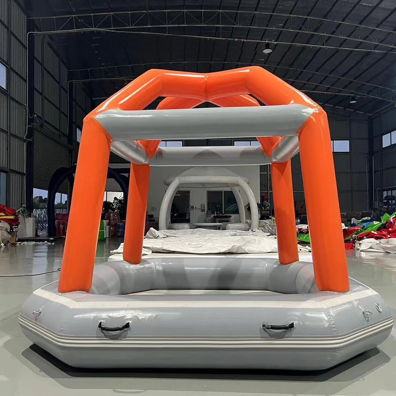 Camping Tent Outdoor Lake Inflatable Floating Tent for Calm Waters Quick Setup Fishing Raft Boat