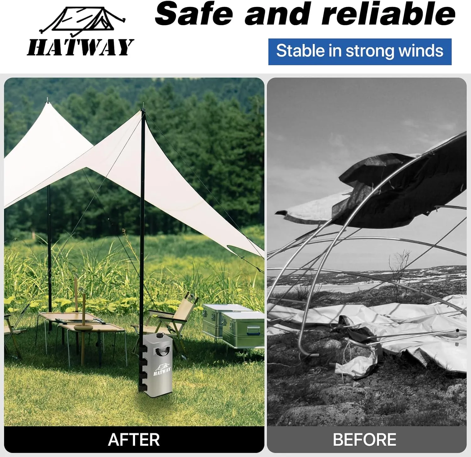 Canopy Water Bag, 220 LBS Set of 4 Leg Weights for Pop Up Canopy, Gazebo, Tent - 4 * 25L Gray