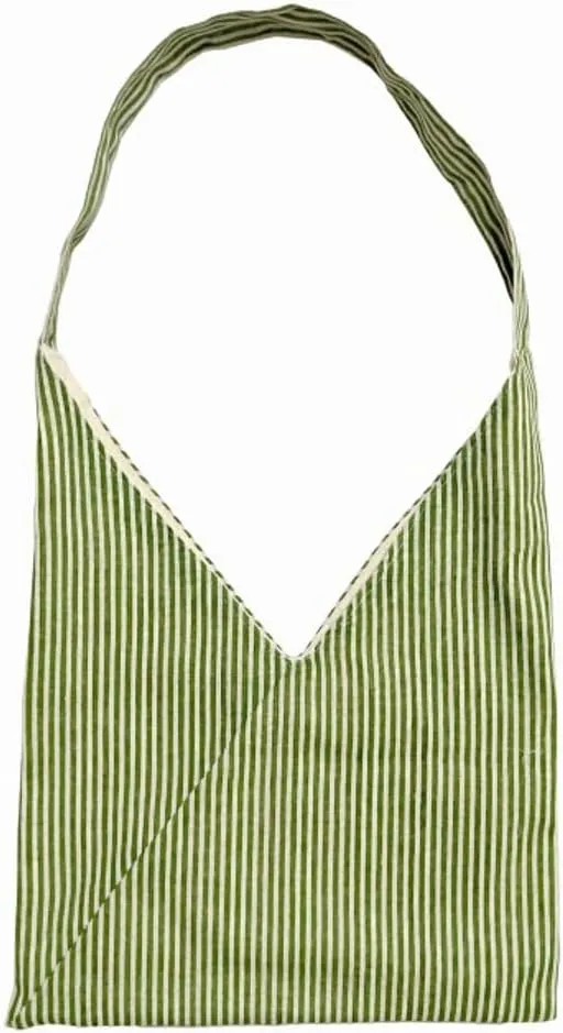 Canvas Shoulder Bags for Women Casual Handbags Stripe Top Handle Purse Large Tote Bag Satchel for Work Shopping