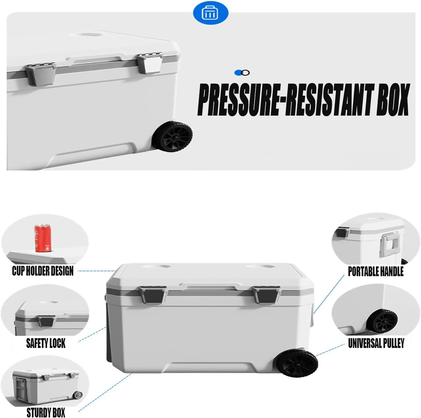 Car Camping Coolers for Dodge Attitude/Challenger/Charger/Durango/Hornet/Neon/Caliber, Waterproof Portable Cooler, Leak Proof Picnic Insulated Bag, Ultra-Light Premium Ice Chest Box