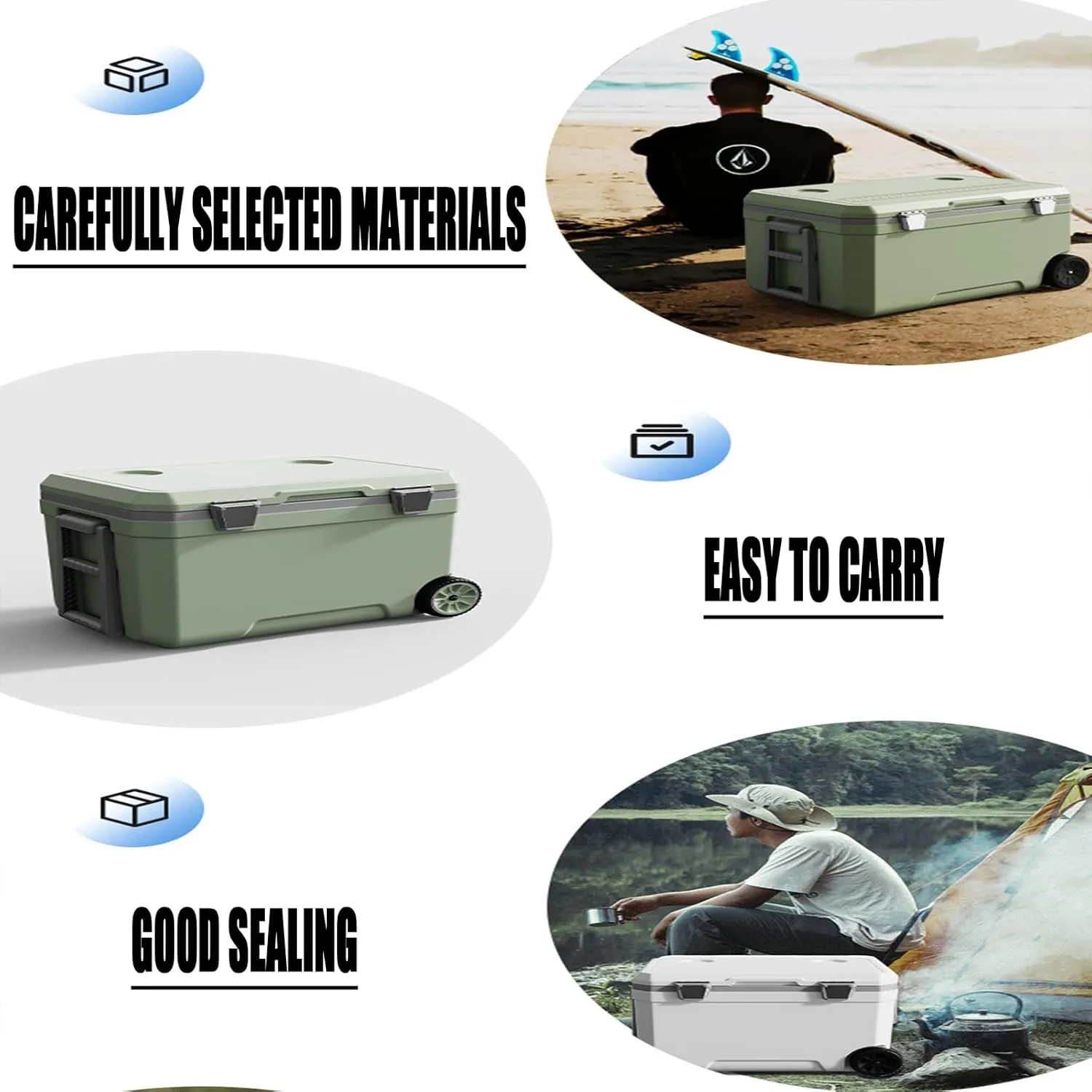 Car Camping Coolers for Dodge Attitude/Challenger/Charger/Durango/Hornet/Neon/Caliber, Waterproof Portable Cooler, Leak Proof Picnic Insulated Bag, Ultra-Light Premium Ice Chest Box