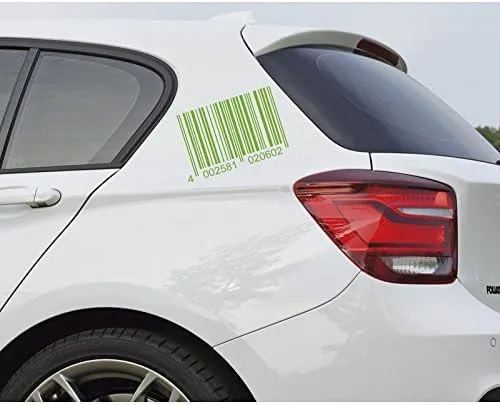 Cardesign Sticker - Code - neon Green - 37x24cm