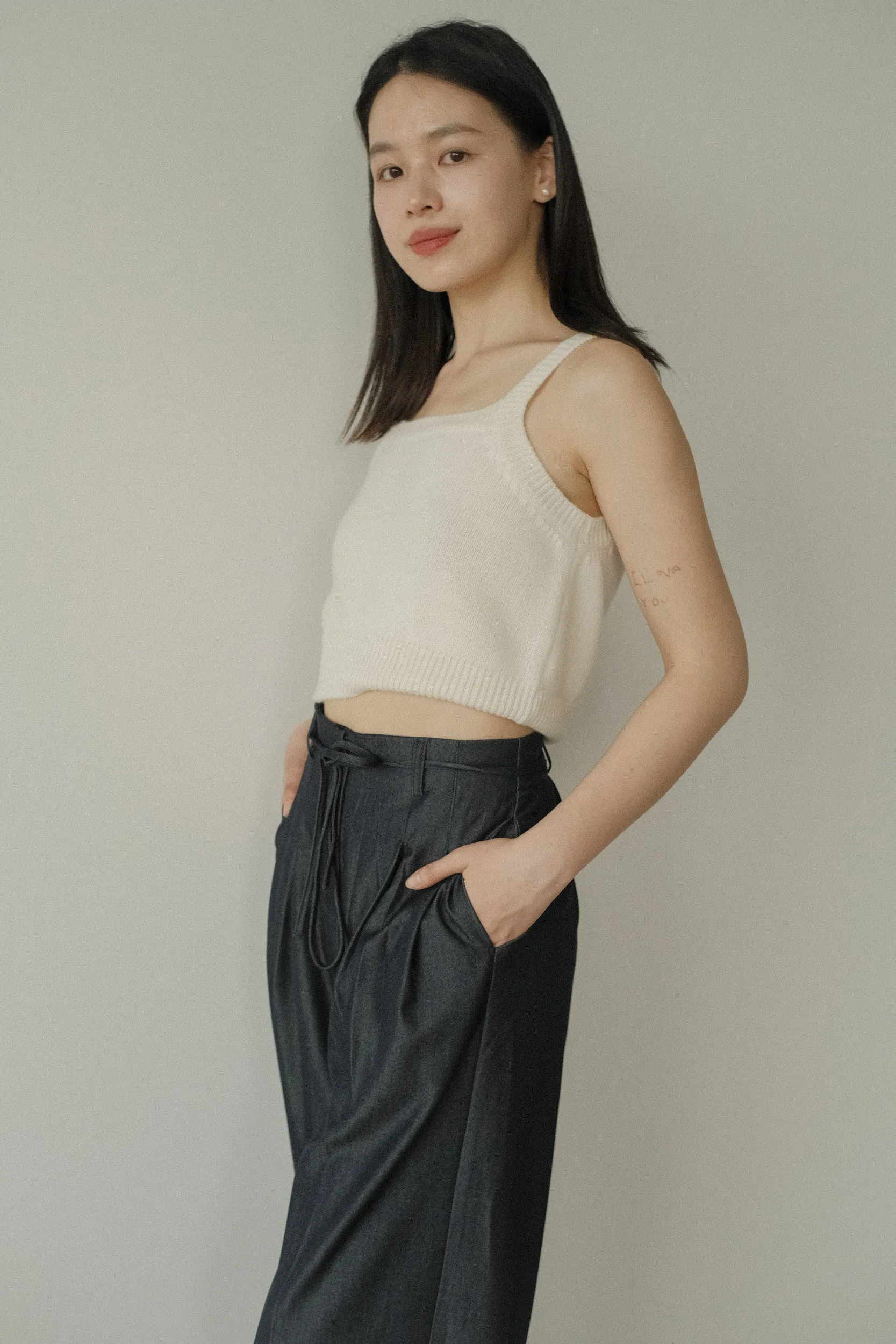 Cashmere Wool Knit Tank