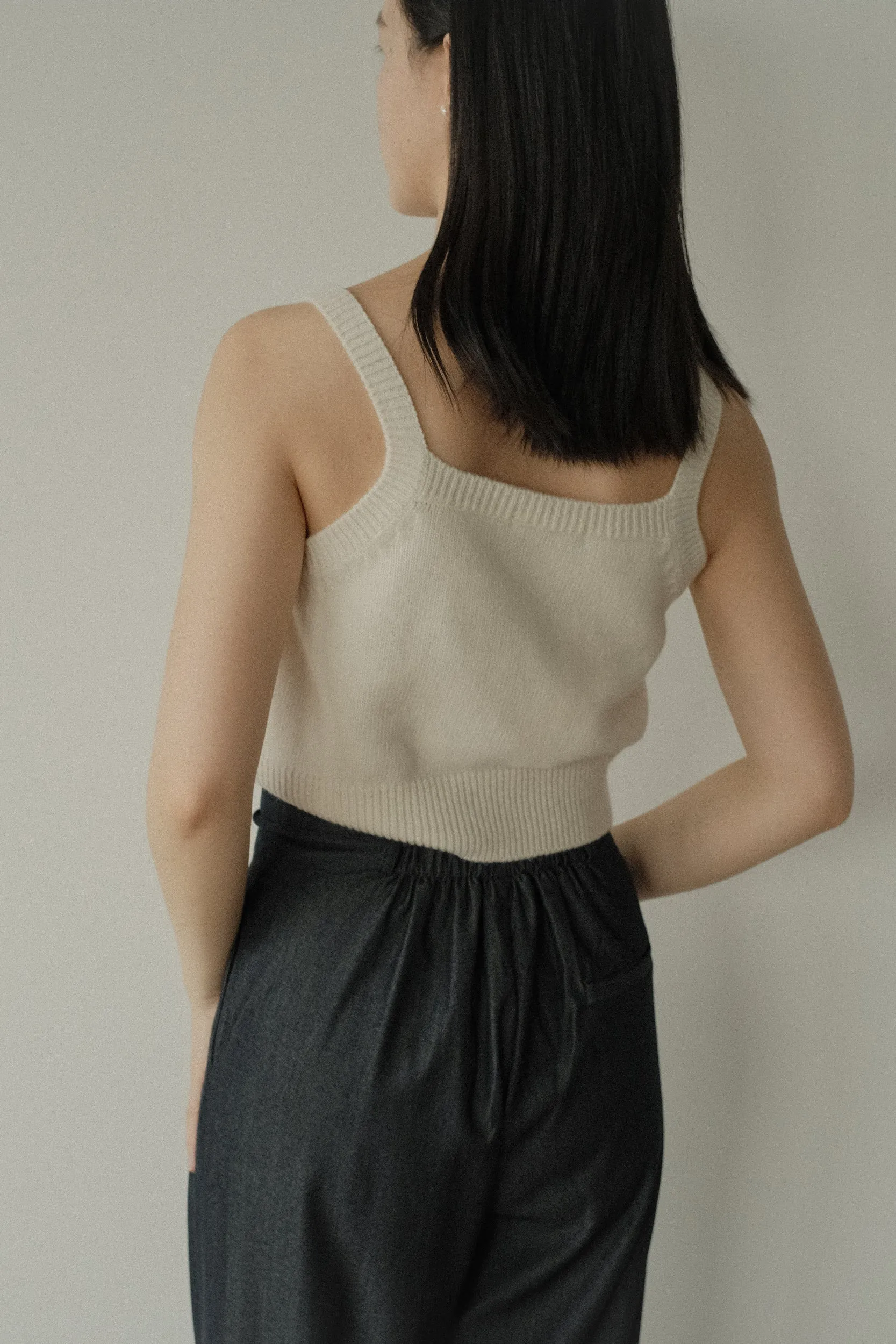 Cashmere Wool Knit Tank
