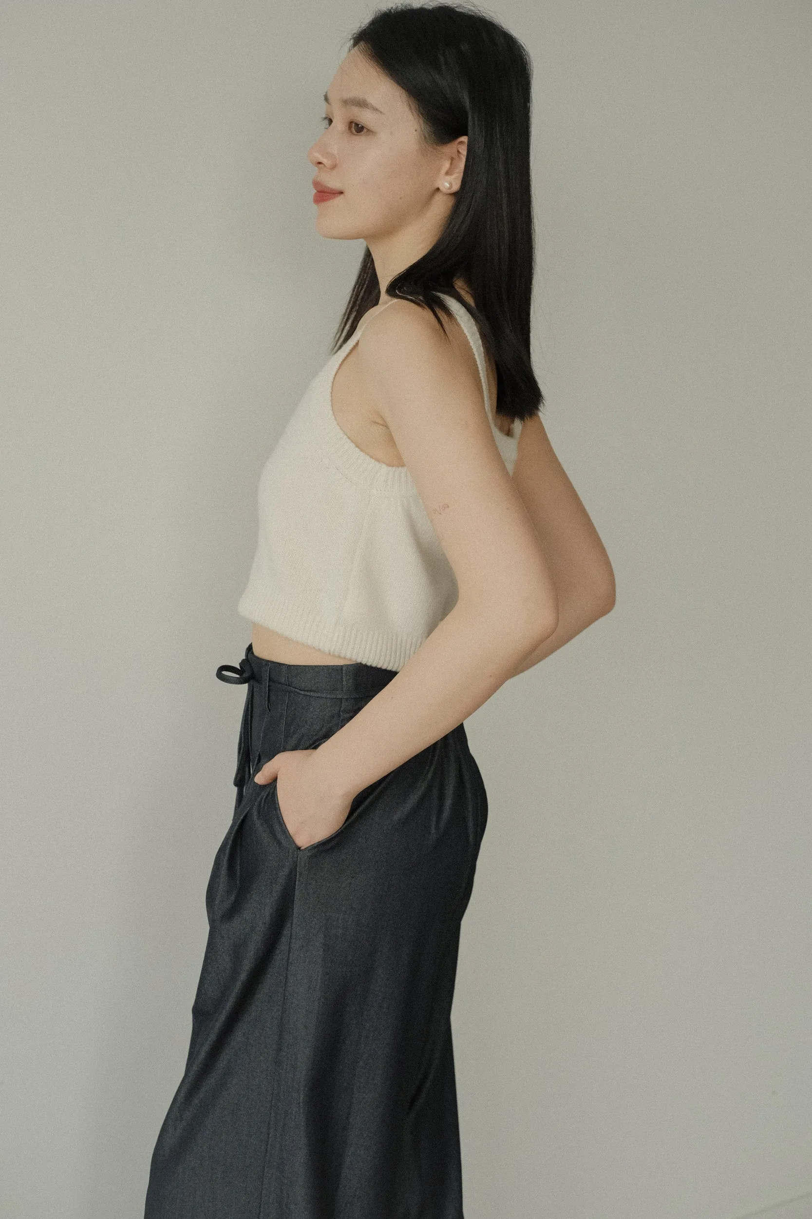 Cashmere Wool Knit Tank