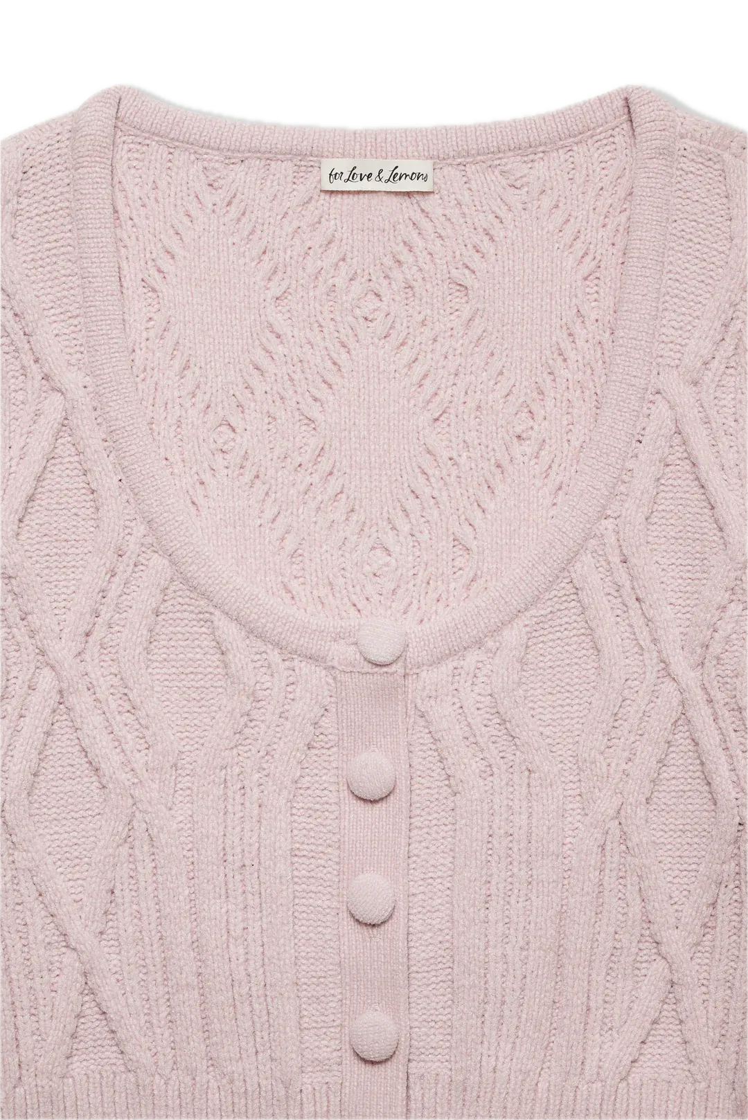 Chenille Cable Knit Cardigan