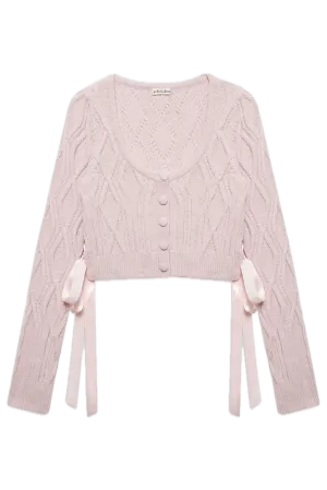Chenille Cable Knit Cardigan