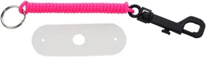 ChuBuddy Springz Chew Holder Neon Pink with Natural Strap| for Sensory, Autism, ADHD, Ages 3 