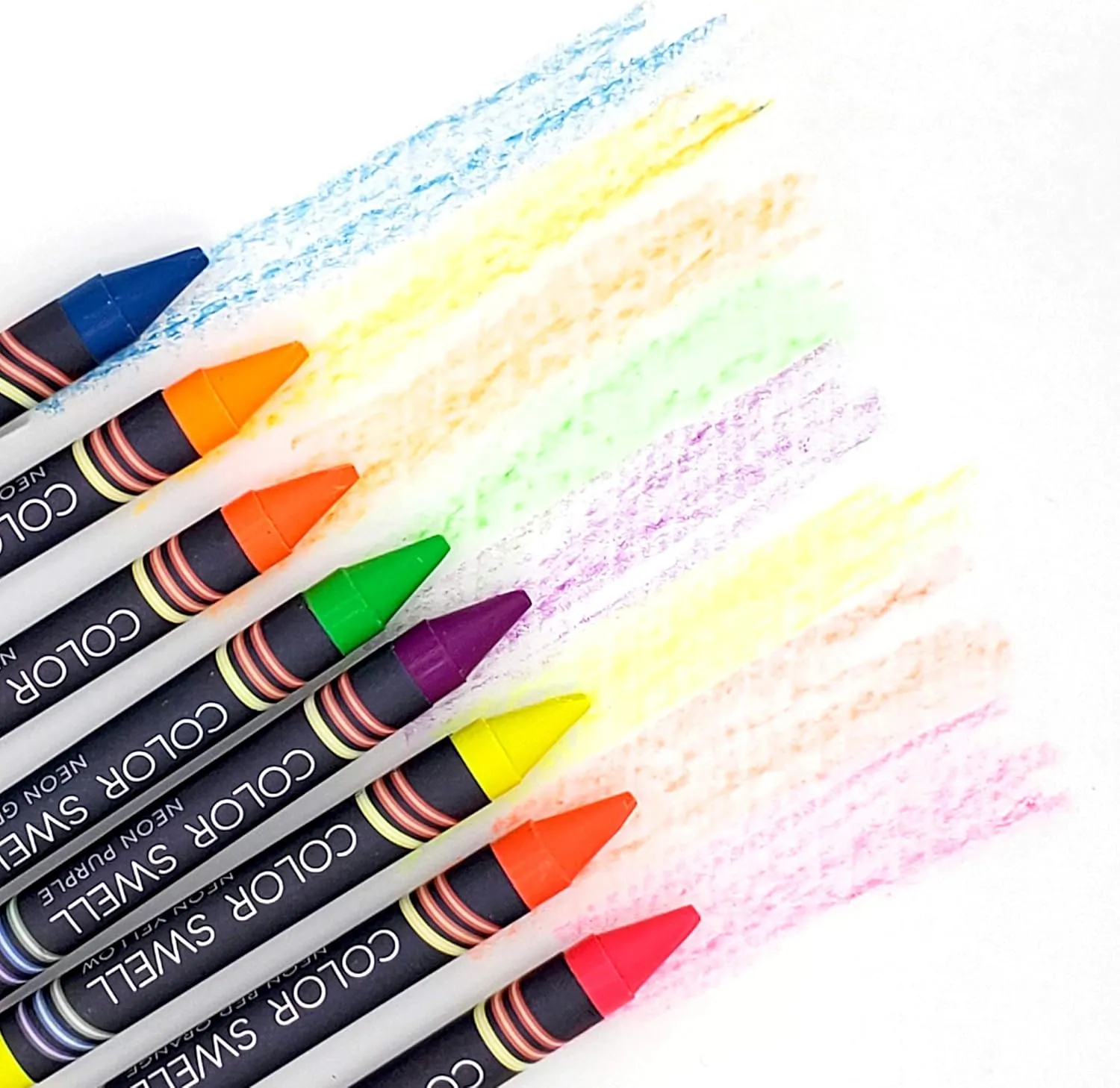 Color Swell Neon Bulk Crayons Packs - 36 Boxes (288 total crayon) of Teacher Quality Durable Classroom Packs for Kids Students Party Favors