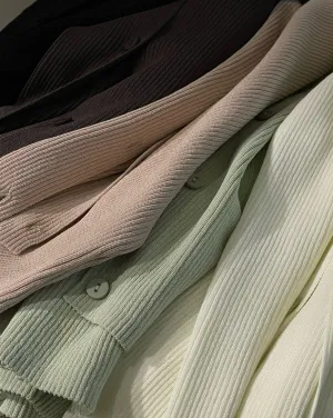 Cooling V neck Knit