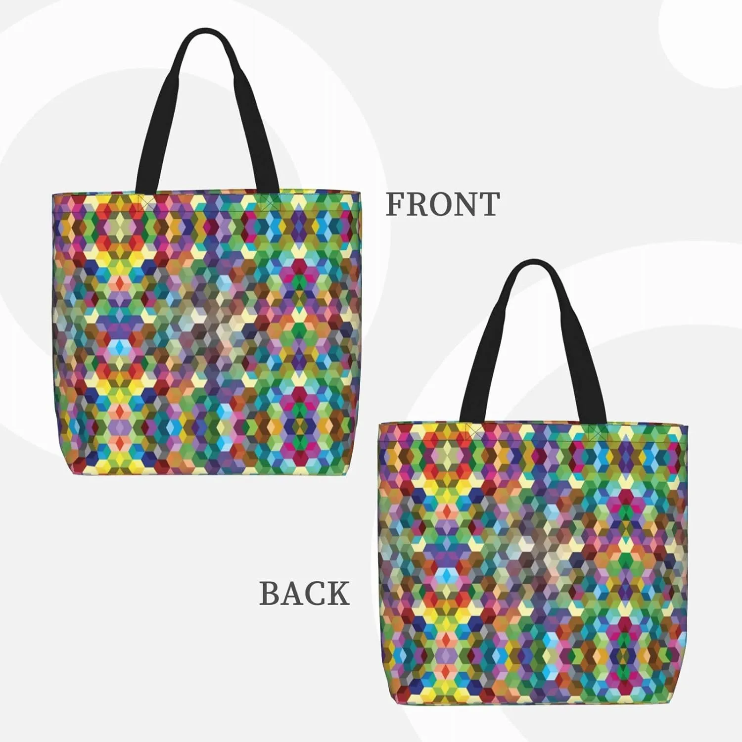 Cow Fur Print Print Tote Bags Reusable Grocery Bag Shoulde Bag Handbag For Office Shopping Travel Women Casual Work