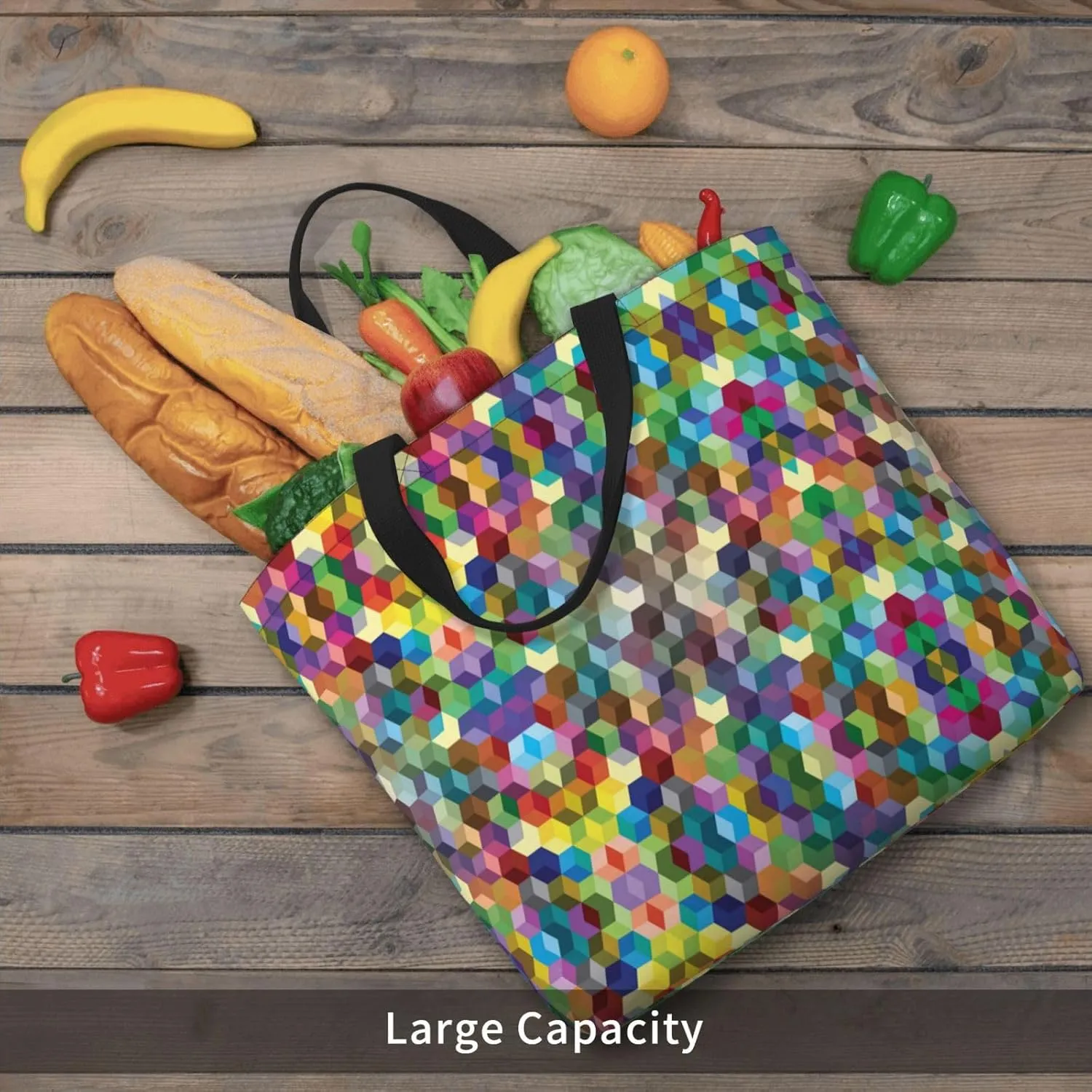 Cow Fur Print Print Tote Bags Reusable Grocery Bag Shoulde Bag Handbag For Office Shopping Travel Women Casual Work