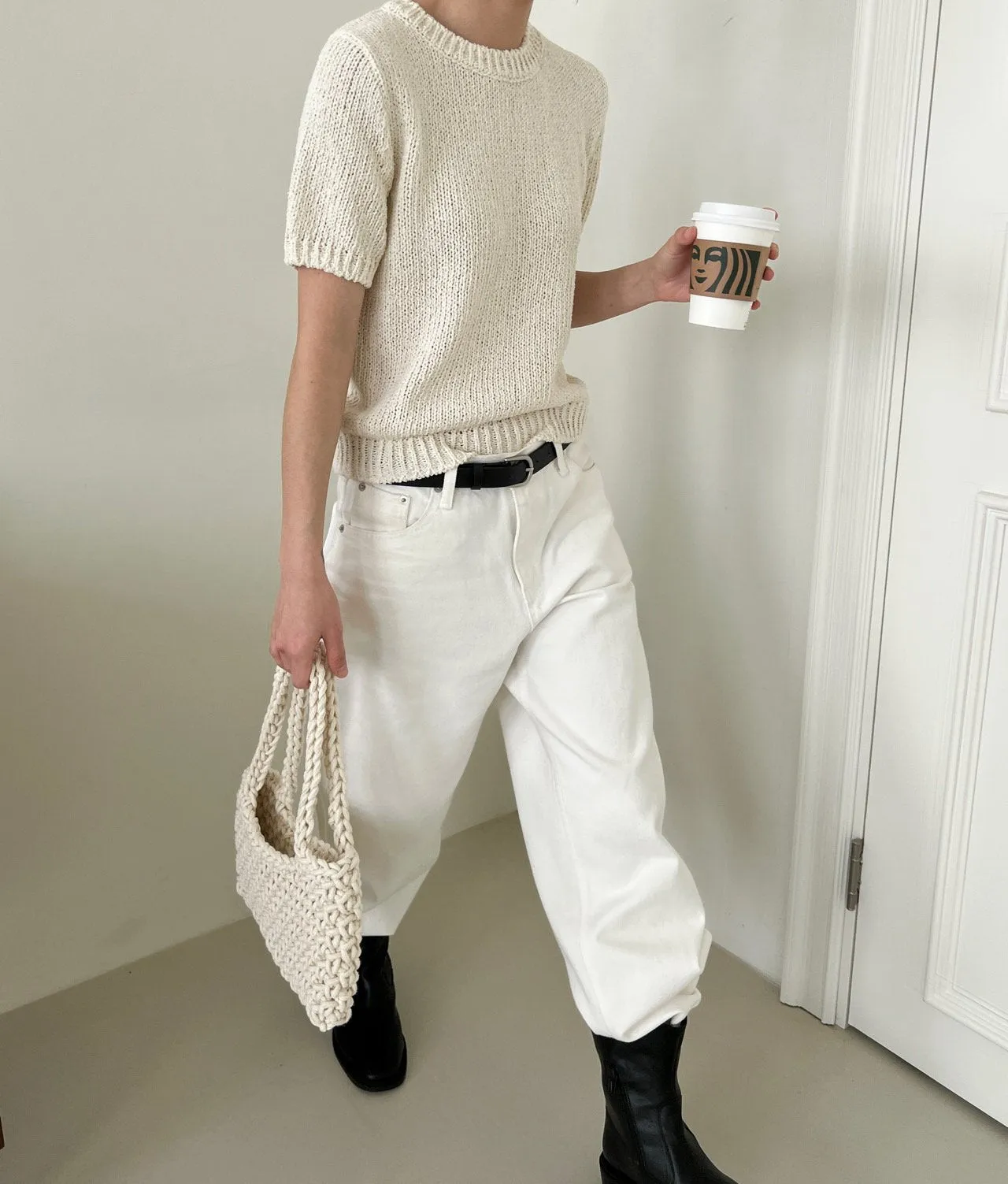 Cream Cotton Knit