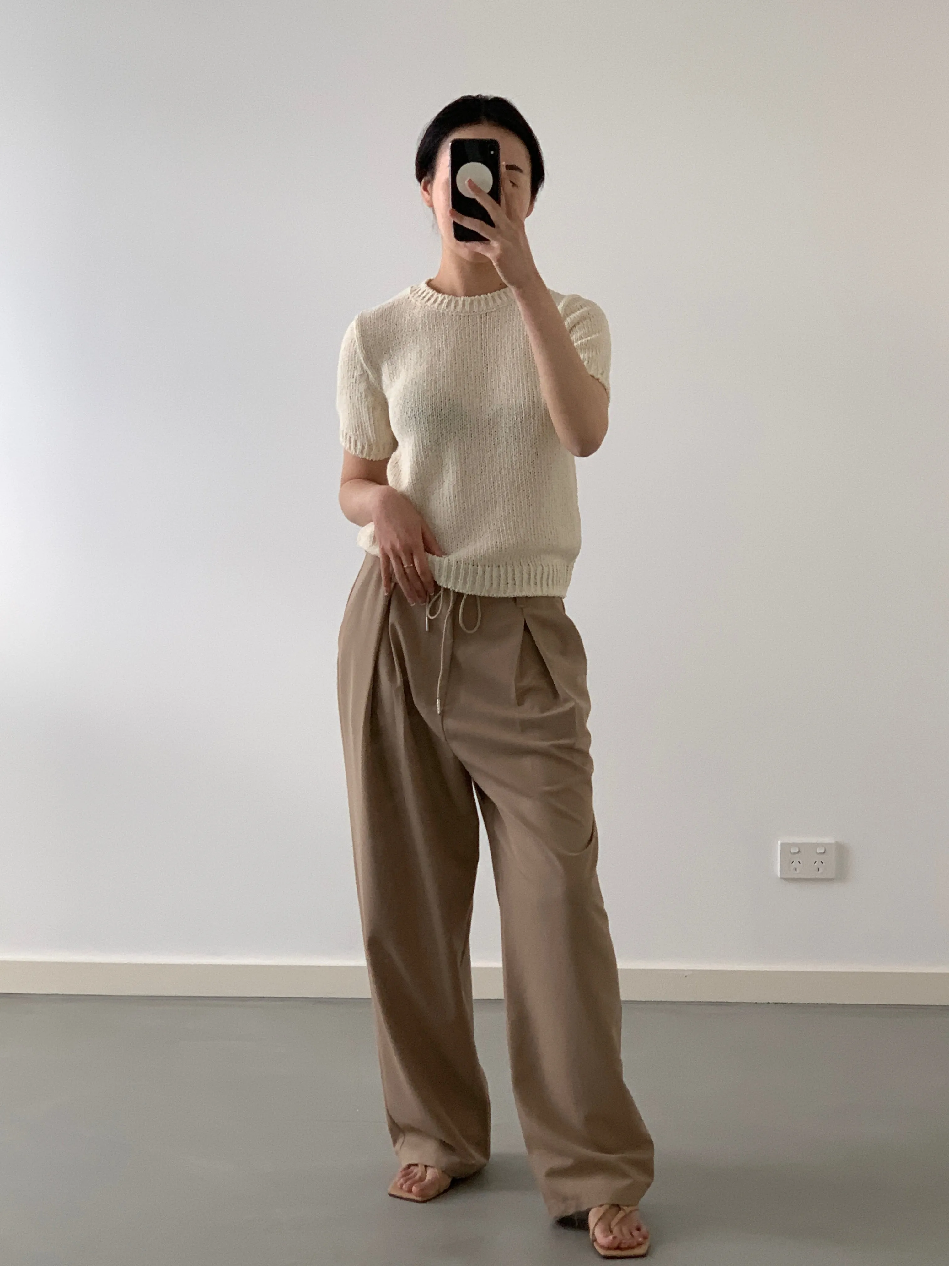 Cream Cotton Knit