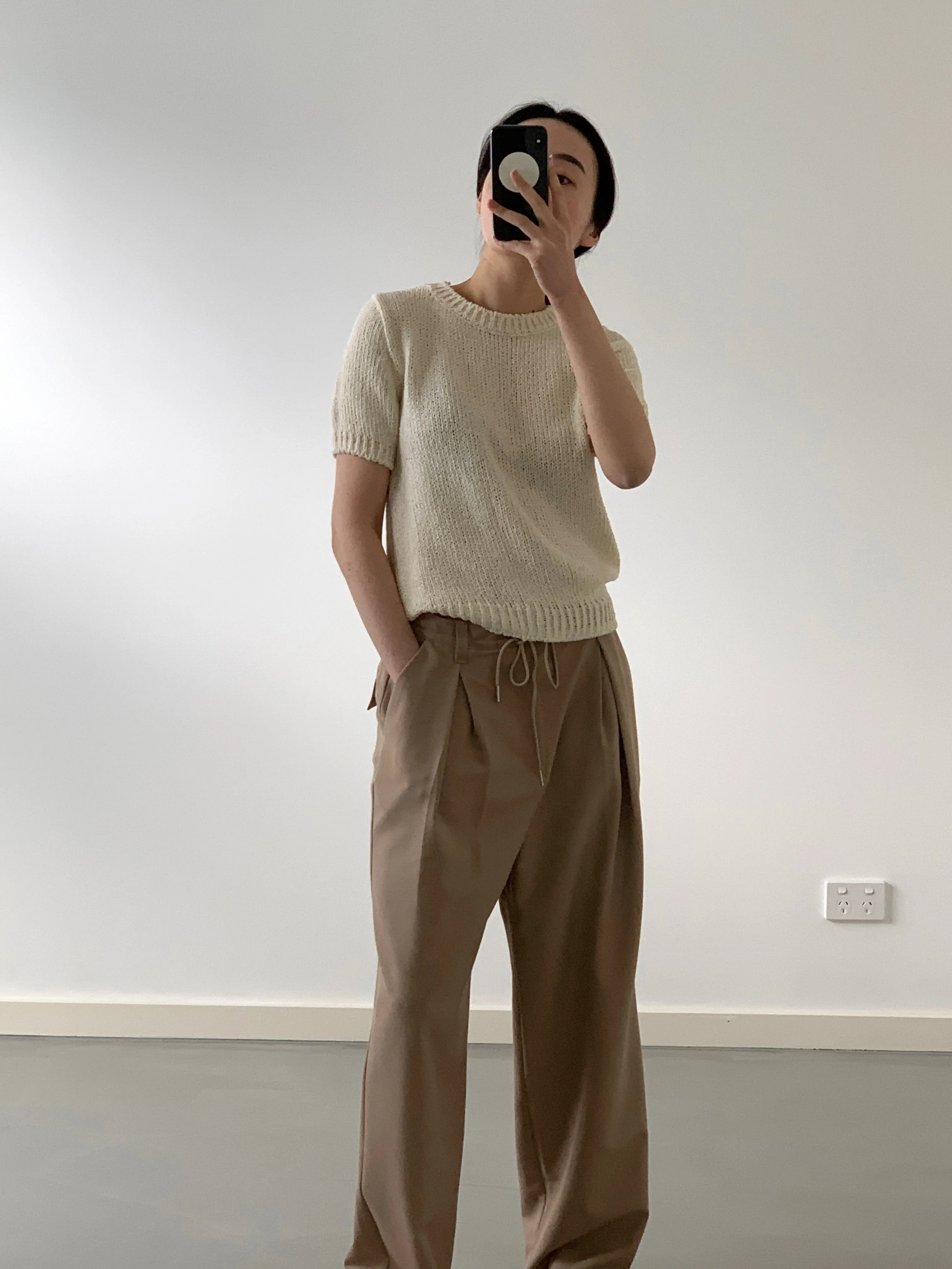 Cream Cotton Knit