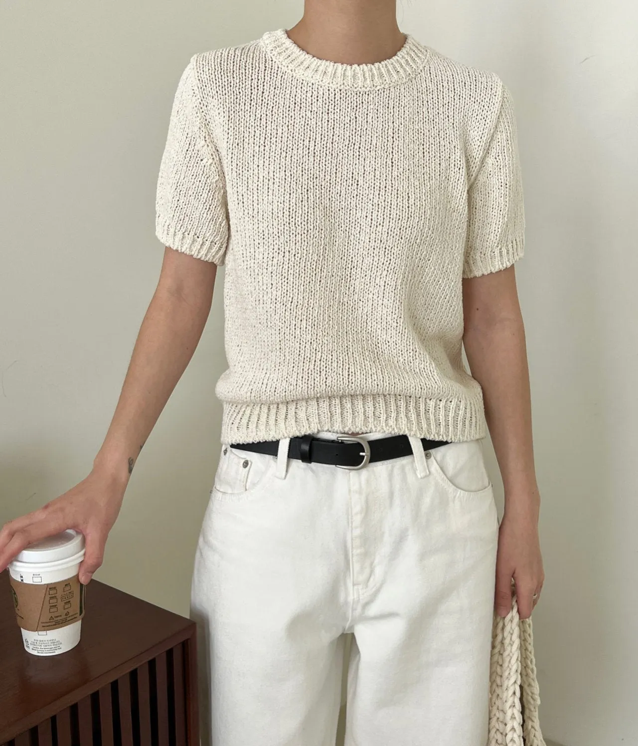 Cream Cotton Knit