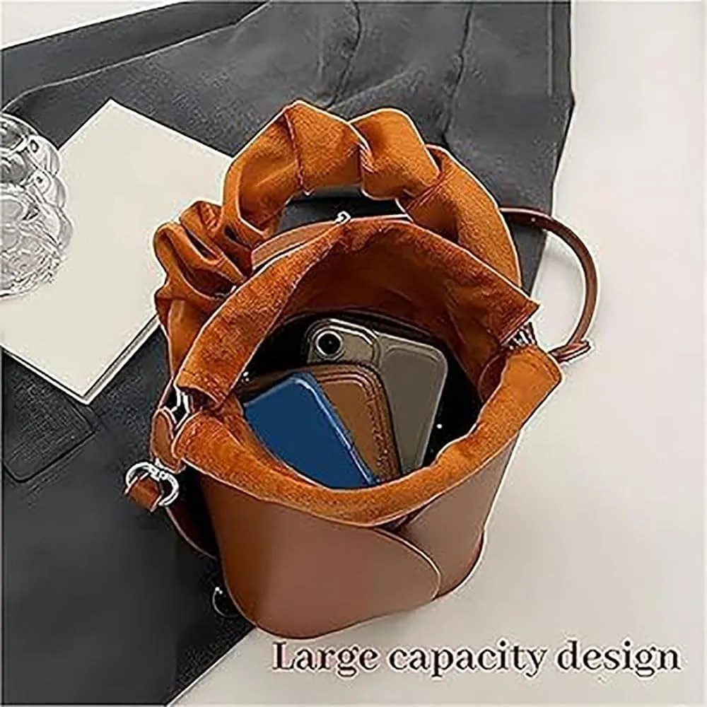 Creative Petal Crossbody Bag for Women - Large Capacity PU Leather Shoulder Purse, Versatile Purses Crossbody Petal Bags