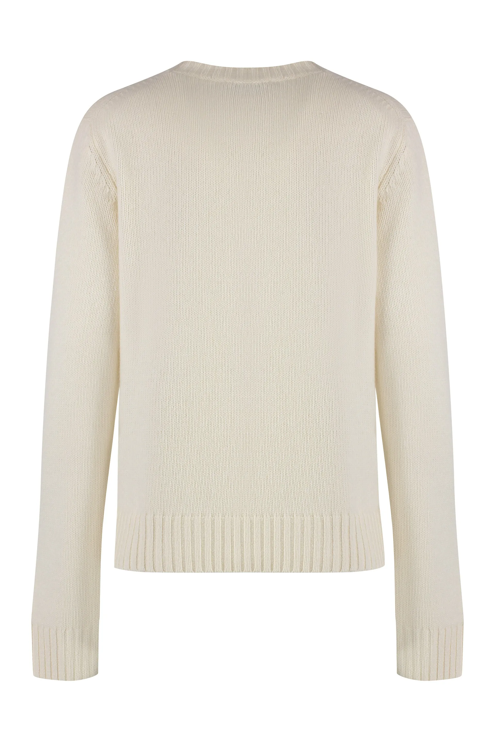 Crew-neck wool sweater