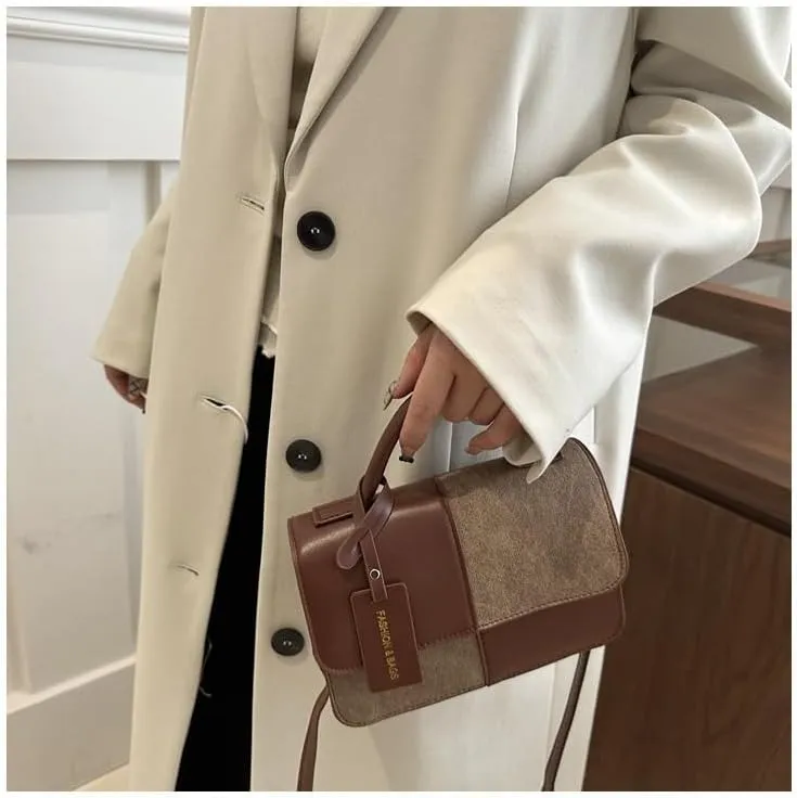 cross-body bag Patchwork Color Collision Small Square Bag