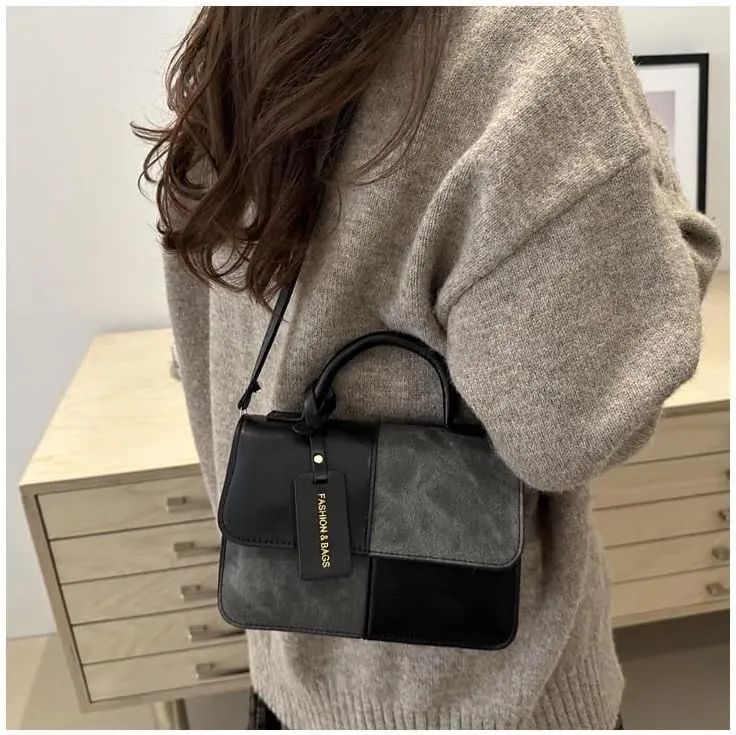 cross-body bag Patchwork Color Collision Small Square Bag
